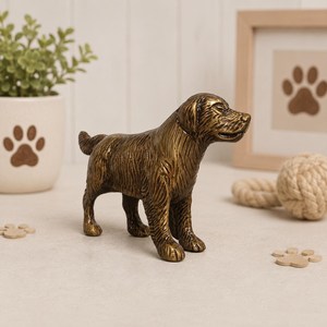SHUBHAM Handcrafted Solid Brass Dog Figurine Statue Decorative Animal Sculpture Home & Office Decor Collectible <b>Gift</b> - Product Image 5