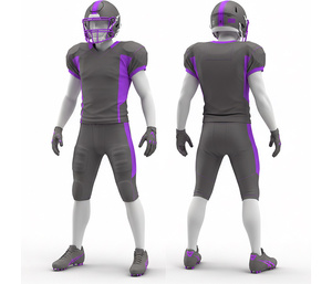 Proveedor de Uniformes de Fútbol Americano por Sublimación OEM, Equipación Personalizada para Equipos, Uniforme de Fútbol Americano |   Ropa Deportiva Transpirable de Poliéster - Product Image 4