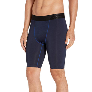 Shorts deportivos para hombre con diseño de logotipo personalizado, transpirables, MOQ bajo, hechos a medida, de spandex y poliéster. - Product Image 3