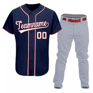 Custom Baseball Uniform Quick Dry Jersey and Pants Set Breathable Team Sports Wear Youth Adult Match Training Sublimation Print - Product Image 6