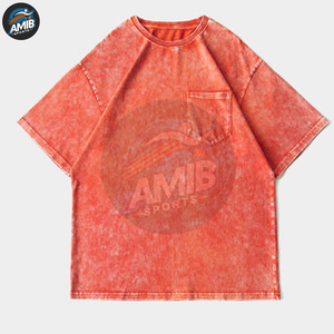 Top Quality Casual Wear Acid Wash Men T-shirt <b>Light</b> Weight Solid Color Custom Ringer <b>Cheap</b> Price Acid Wash Men T-shirts For Sale - Product Image 6