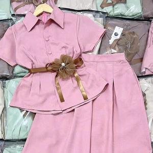 Ensemble d'été deux pièces pour femme, confortable, naturel, tendance, lavable, emballage personnalisé, fabriqué au Vietnam - Product Image 3