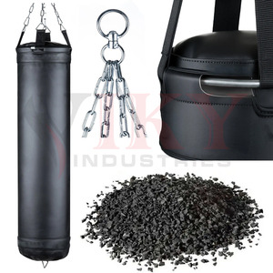 Kit de Cadena de Suspensión de Acero de Cuatro Vías con Logotipo OEM Personalizado para Entrenamiento de MMA y Kickboxing, Cuero Negro Resistente Extra Largo - Product Image 2