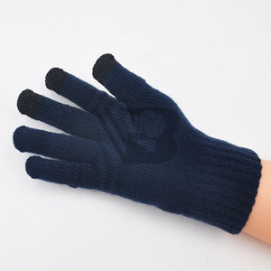 Finger <b>Gloves</b> Acrylic for Screen Winter Cycling Daily Use Women's Stylish <b>Thin</b> Custom Knit Handmade Flower Design - Product Image 3