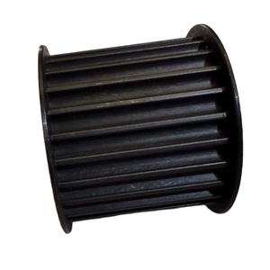 25T 8M 50 HTD TIMING <b>PULLEY</b> 50MM BELT WIDTH ALUMINIUM STEEL MATERIAL FLANGE FITTED BLACKODISED ANODISED - Product Image 4