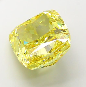 Diamant de laboratoire IGI certifié 10,06 ct, jaune vif fantaisie, taille coussin longue, VS2, pour joaillerie fine - Product Image 2