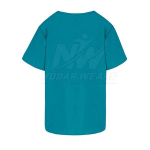 Durable Men <b>Scrub</b> <b>Top</b> Lightweight Hospital Medical Work Shirt for Healthcare Clinic Staff with Personalized Branding Options - Product Image 2