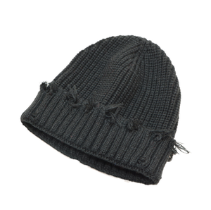 Bonnet unisexe en tricot style vintage avec tissu extensible côtelé, doux et chaud, idéal pour un usage quotidien décontracté. - Product Image 1