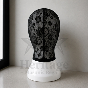 HMR Floral Lace Mesh Face <b>Mask</b> Balaclava Breathable For <b>Bondage</b> & Fetish - Product Image 4