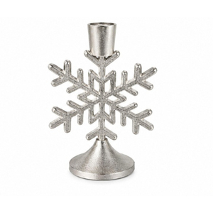 Support de Bougie de Noël en Métal Argenté en Gros, Centre de Table Hivernal de Luxe, Élégant Chandelier Festif - Product Image 1