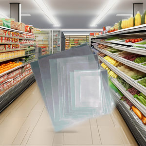 Bolsa de Compras Industrial Resistente de LDPE RAO, Estilo Camiseta, con Fuelle Plano y Base Cuadrada, Diseño Plano - Product Image 1