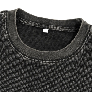 เสื้อยืดคอกลมทรงบ็อกซี่ แขนสั้น ผ้าฝ้าย 100% สไตล์วินเทจ ล้างสีแบบแอซิดวอช สำหรับผู้ชายและผู้หญิง น้ำหนัก 230 กรัม คุณภาพสูง ระบายอากาศได้ดี ซึมซับเหงื่อได้ดี - Product Image 3