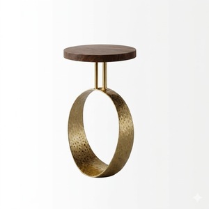 Reliable Supply Chain Indian Customized High End Design Marble TOP with Casted Aluminium Base Side Table - Product Image 6