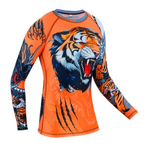Custom Made OEM Unisex Rashguard UPF 50 Crossfit Sublimation Moisture Wicking Compression Anti Rash Polyester Wholesale OEM Made - Product Image 6