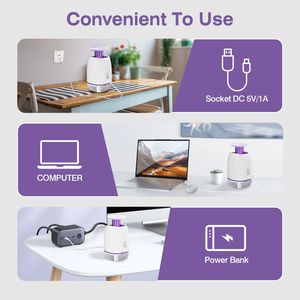 Lampada Elettrica Anti-Zanzare Plug-in con Portata di 100m², 3 Modalità, per Uso Interno ed Esterno - Product Image 4