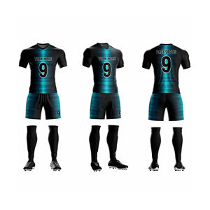 Maillot de football personnalisé pour hommes en gros, 100 % polyester 180 g, séchage rapide, impression numérique, uniforme sportif Pace - Product Image 2