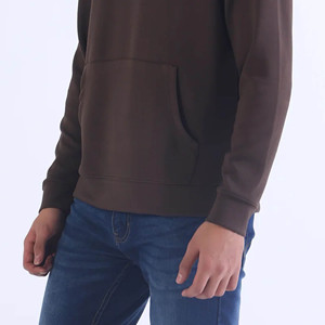 Sweat à capuche zippé intégral en coton French Terry de haute qualité pour homme, style Onstyle, avec broderie effet vieilli, délavage acide personnalisé et patchwork, coupe courte - Product Image 4