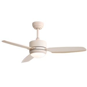 Ventilatore a soffitto a LED da 46 pollici con 3 pale in ABS e telecomando con motore a corrente continua a 6 velocità con luci per soggiorno - Product Image 1