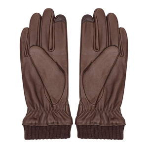 Guantes de Motocicleta de Cuero Marrón para Invierno, Térmicos, Resistentes al Viento, Transpirables, de Dedo Completo, hasta la Muñeca, con Pantalla Táctil, para Conducir al Aire Libre - Product Image 1