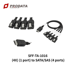 Câble de raccordement SAS 3.0 MCIO 4X vers 4 SATA pour stockage JBOD haute densité - Product Image 4