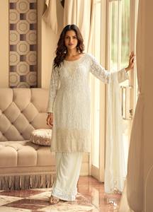 Traje Georgette de Talla Única con Bordado y Adornos de Cuentas para la Colección India y Pakistaní - Product Image 4