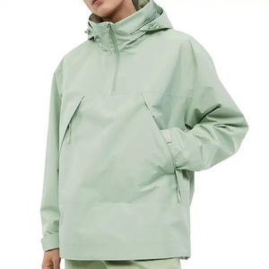 Chaqueta Cortavientos Impermeable Personalizada para Hombre, Ligera, con Capucha, Media Cremallera, Anorak, Ropa Deportiva para Exteriores, Chaqueta Cortavientos - Product Image 1