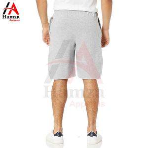 Short personnalisé avec cordon de serrage bord brut coton éponge français polaire haute qualité léger Baggy Shorts pour hommes - Product Image 3