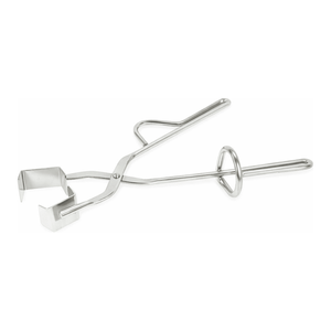 Pince de sécurité en acier inoxydable SciLab en forme de V pour flacons de laboratoire, prise de 50 mm - Product Image 1