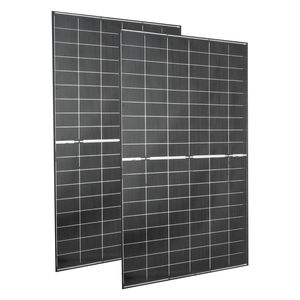 2 Pannelli Solari Bifacciali da 400W, Moduli Fotovoltaici Monocristallini Tipo N 16BB, Efficienza 24%, Impermeabili IP65 per MC4 Max. Potenza 560W - Product Image 1