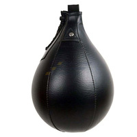 Ballon de frappe professionnel en cuir PU double pour entraînement de boxe et musculation