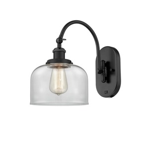 Modern Geometric Wall <b>Sconce</b> Black Metal Rectangular LED Light Fixture Vertical Art Design - Product Image 2