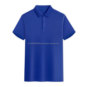 Camisa Polo de Seda de Manga Corta con Diseño Sólido y Bordado de Logotipo Personalizado OEM, Cuello Solapa, 100% Algodón Tejido, Estilo Cultural Oscuro - Product Image 1