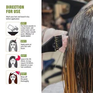 Henné Adore de Qualité Supérieure, Grade Premium, Poudre de Mehendi Pure Semi-Permanente pour le Conditionnement des Cheveux, la Coloration de la Barbe et le Mehndi Nuptial - Product Image 3