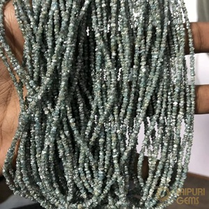 Cuentas Sueltas de Gemas Jaipuri Naturales Azules en Bruto Sin Cortar de 2 mm para la Fabricación de Joyas - Product Image 3