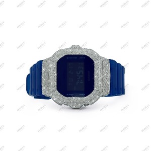 Montre à quartz de haute qualité avec diamants naturels sertis pour les soirées et les rappeurs - Product Image 3