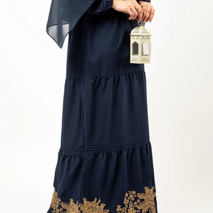 OEM Women Abaya Supplier Luxury Muslim Dress with Custom Design Service and Retail Packaging Options - Product Image 5