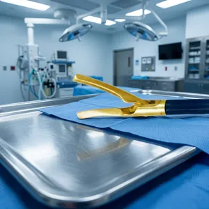 Cliniva <b>Laparoscopic</b> Open Surgery <b>Instruments</b> Bissinger Bipolar Vessel Sealer Cutter 17cm Gold High Quality <b>Instrument</b> Set - Product Image 6