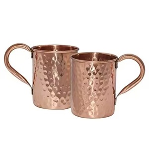 Mug en cuivre style vintage, tasse à Moscow Mule, vaisselle classique pour bar, cuisine, restaurant, service de boissons - Product Image 4