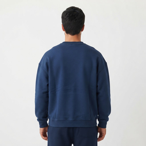 Sweat-shirt à col rond pour homme, personnalisable, en coton épais, surdimensionné, à manches longues - Product Image 4