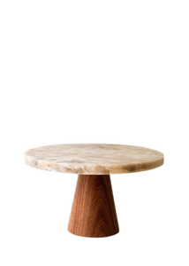 Plateau à gâteau rond en métal avec poignée, surface antiadhésive, lavage à la main uniquement - Product Image 2