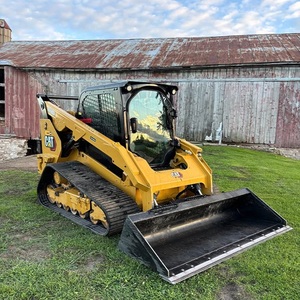 Cat Skid Steer Loader With Forestry <b>Mulcher</b> Attachment High Performance Compact Construction Machine For Heavy Duty Works - Product Image 1
