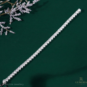 Custom Brilliant IGI Certified Lab Grown Diamond Brilliant Cut Tennis <b>Bracelet</b> 9K 10K 14K 18K White Yellow Rose Gold Luxury - Product Image 3