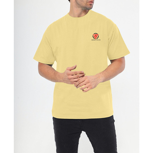 Camiseta de Algodón 100% de Alta Calidad con Logotipo Personalizado, Camiseta Lisa de Gran Tamaño con Hombros Caídos para Hombre, Estilo Urbano - Product Image 1