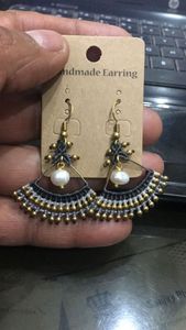 Pendientes de Macramé Hechos a Mano con Cuentas, Pendientes de Hilo de Algodón Tejido con Borlas, Joyería Artesanal Étnica Geométrica, Venta al Por Mayor - Product Image 5