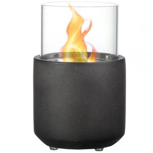 Dark Grey Mini <b>Tabletop</b> Fireplace - Product Image 1