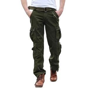 Nouveau haute qualité 2023 personnalisé hommes Cargo pantalon avec poches latérales solide couleur rouge hommes pantalons en vrac entraînement Cargo survêtement pantalon - Product Image 6