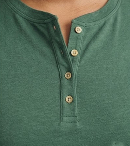 T-shirt Henley grande taille pour femme, streetwear, été, t-shirts Henley pour femmes, tricotés, respirants, surdimensionnés - Product Image 4