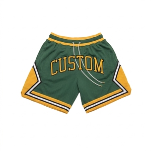 Custom White <b>Men's</b> Basketball <b>Shorts</b> With <b>Red</b> Lettering And Drawstring Closure Sporty Style - Product Image 3