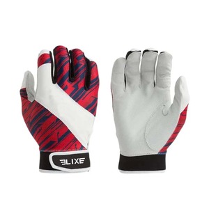Guantes de Bateo ELIXE SPORTS Blancos y Rosas de Cuero, Transpirables, Flexibles, Ligeros, Duraderos, con Cierre de Velcro, para Mano Izquierda/Derecha, Unisex, Adulto - Product Image 5