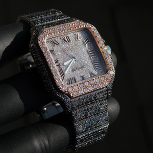 Montre de luxe neuve de haute qualité sertie de diamants de laboratoire incolores pour hommes, prix de gros de la meilleure qualité - Product Image 6